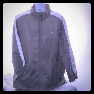 Nike Warm Up Jacket || Tan and White
